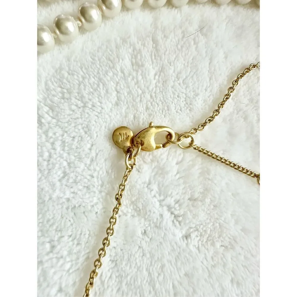 Madewell heart and flower pendant necklace ￼ - Picture 3 of 4